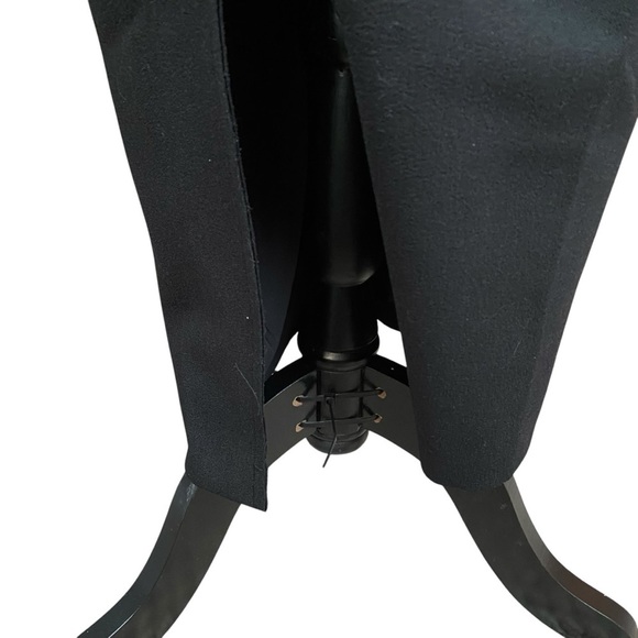 Rebecca Vallance Gigi Black Ruffle Cold Shoulder Midi Dress Size 2 - Picture 9 of 16